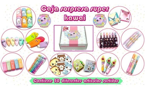 Kawaii Box Caja Sorpresa 50 Lindos Articulos Surtidos Regalo