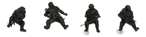 4 Uds 1:72 Scale Commando Tiny People Colecciones Estil