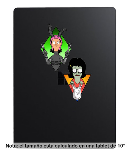 Calcomania Etiqueta Sticker 10 Cm. Bob's Burgers Mod. 0013