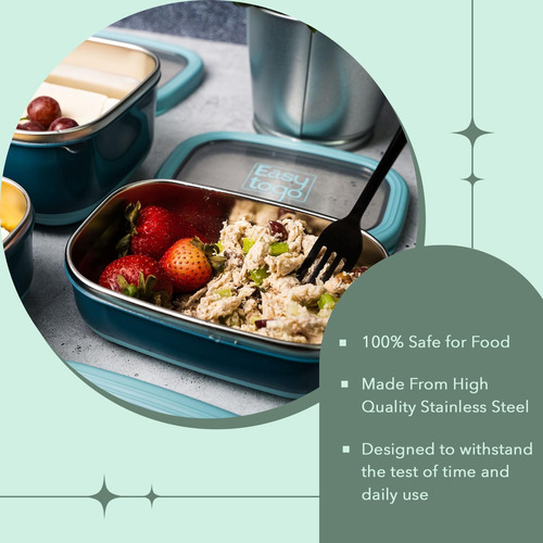 Easy Togo Paquete De 3 Recipientes Para Alimentos, Recipient