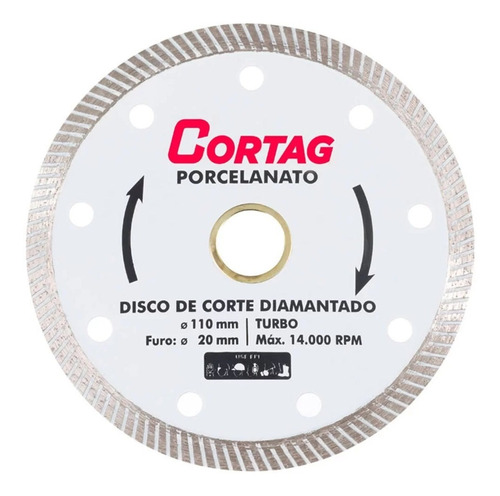 Disco De Porcelanato 110mm - Cortag Atacado