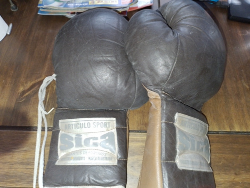 Antiguos Guantes Deportivos Boxeo Sica Ind. Uruguaya Leer 