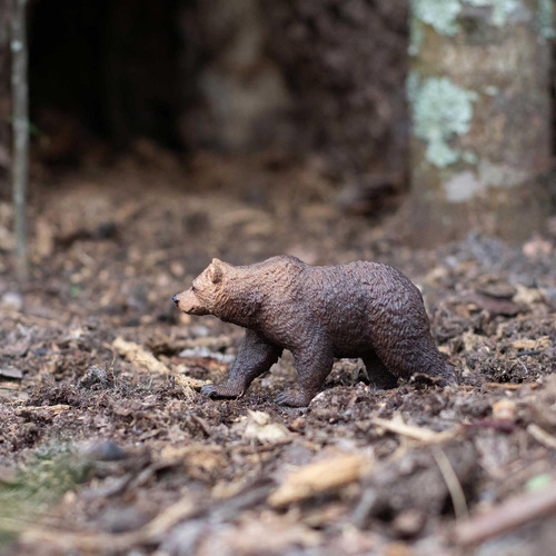 Figura De Oso Grizzly Safari Ltd 4.7 Pulgadas Juguete Educat