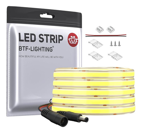 ~? Btf-lighting Fcob Cob Flexible De Alta Densidad Tira Led 