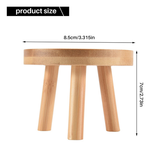 Soporte De Madera Para Plantas Con Base Para Macetas, Tabure