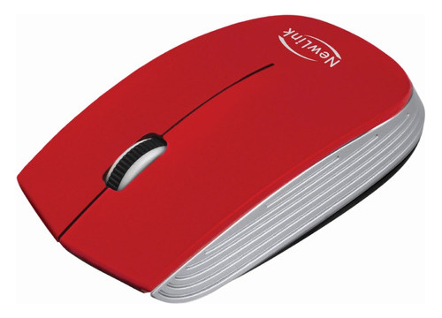 Mouse Wireless 1600 Dpi Newlink Optimus Vermelho - Mo221