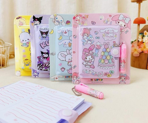 Mini Libretas Sanrio Hello Kitty De Bolsillo Y Bolígrafo 