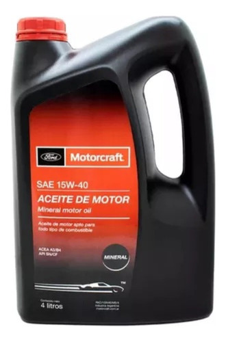 Aceite Motor 15w40 Mineral Motorcraft X 4lts