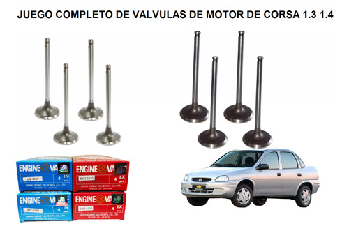 Valvula Completo Valvulas Chevrolet Corsa 1.3 Corsa 1.4