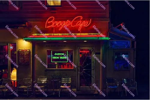 Neón Bar Signo Doble Color Led Azul Rojo Para Salón De Belle