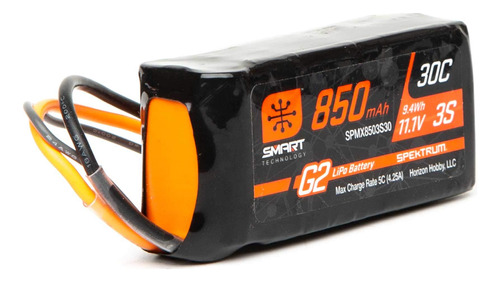 Spektrum 11.1v 850mah 3s 30c Smart G2 Lipo Bateria: Ic2, Spm