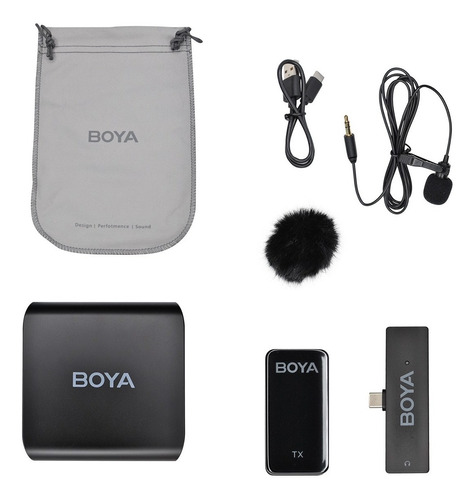 Boya By-xm6-k5 Micrófono Inalámbrico Para Smartphone