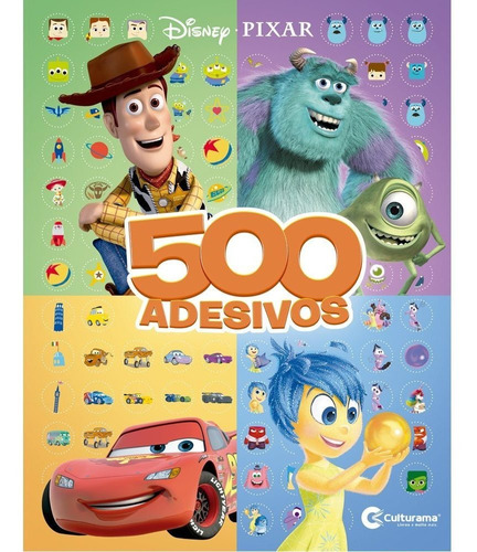 Livro 500 Adesivos Disney Pixar