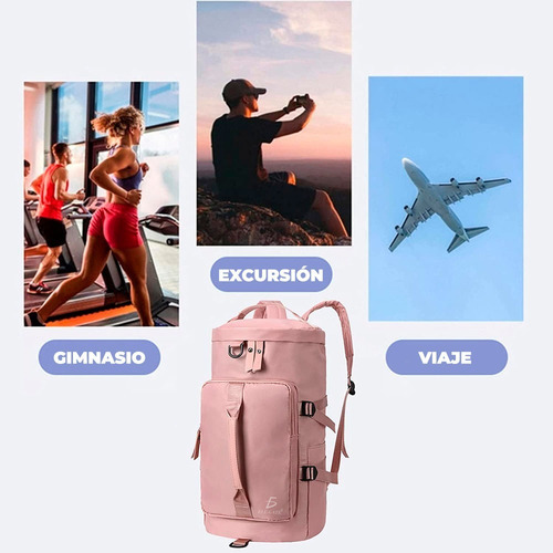 Mochila Compartimento Zapatos, Nadar, Yoga Viaje Impermeable