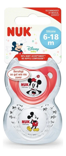 Chupete Nuk Silicona Disney 6 A 18 M T2 