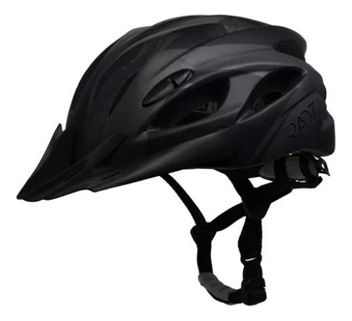 Capacete Ciclismo Bike Mtb Speed Rad 7 Sinalizador Cores Cor Preto