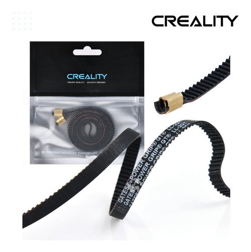 Imagem 2 de 5 de Kit Correia Dentada Gt2 Eixo X Para Creality Ender-3