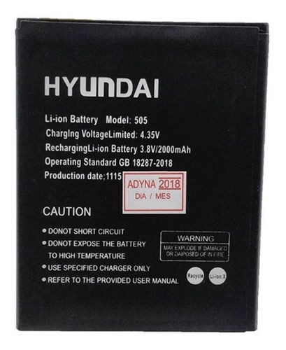 Batería Hyundai L505 Uno De 2000mah Tienda Chacao