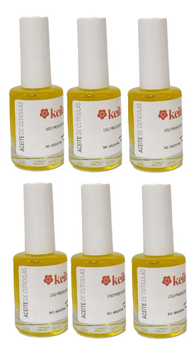 Aceite Cuticulas Uñas Keila Profesional 11ml Hidratacion X6