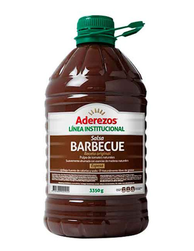 Salsa Bbq 3350g Aderezos Cj 6 - g a $15