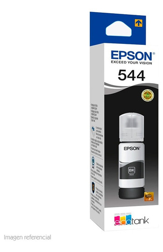 Botella De Tinta Epson T544120-al, Color Negro, 65ml.