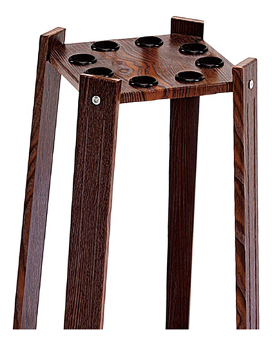 8 Pool Billiard Cue Rack Bracket Display Shelf Pool Marrón