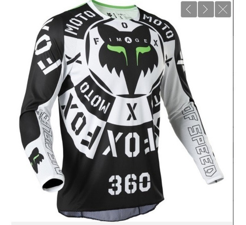 Jersey Fox 360 Nobyl Negro/blanco Mx / Mtb