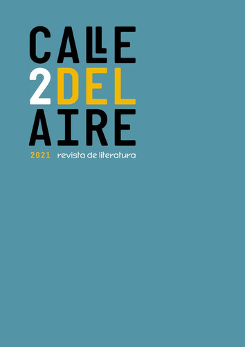 Libro Calle Del Aire. Revista De Literatura. 2