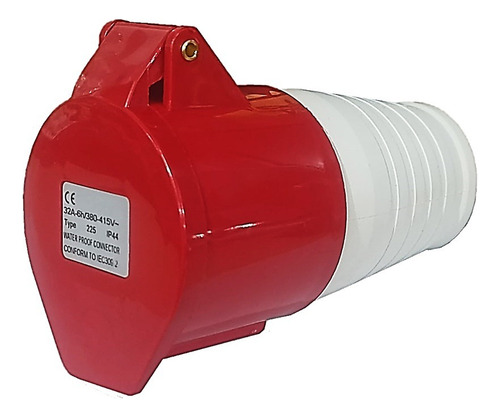 Enchufe Socket Industrial Aerea Roja 3p+n+t 16a 220v - 440v
