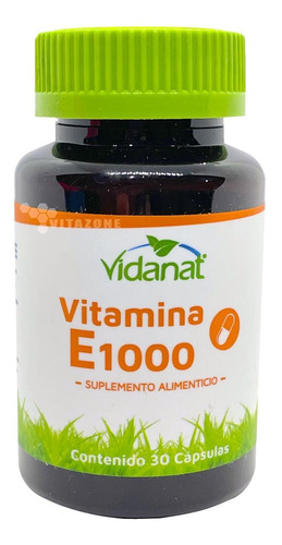 Vitamina E 1000 30 Cápsulas Vidanat