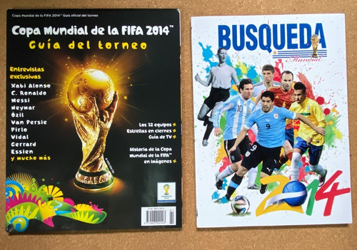 2 Revistas Mundial 2014, Guías Fútbol Deportes, Cf120