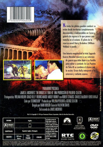 Los Puentes De Toko-ri ( The Bridges At Toko-ri ) 1954 Dvd