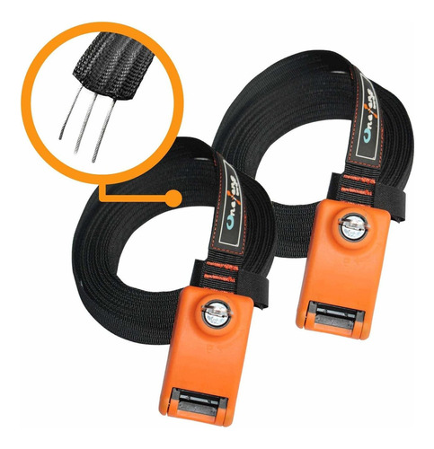 Onefeng Sports Correa De Amarre Con Cerradura Con 3 Cables .