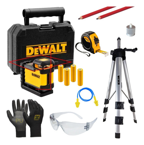 Nível A Laser 360º Alcance 20m Dw03601 Dewalt C/ Kit Tripe