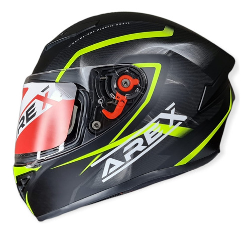 Casco Arex Vesta Mr-16 Negro Amarillo