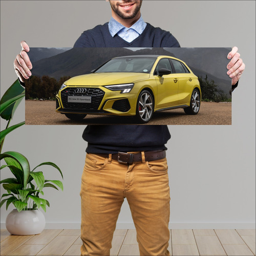 Cuadro 30x80cm Auto 2021 Audi S3 Sportback Za 10 846