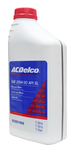 Óleo De Motor 20w50 Sl Sae Mineral Acdelco 93307462 1l