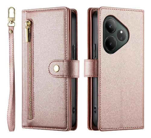 Funda Abatible For Realme Gt6 5g Con Ranuras For Tarjetas