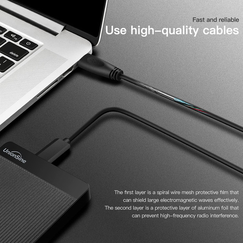 Disco Duro Externo Hdd Unionsine Hd2510, 2 Tb, Usb 3.0