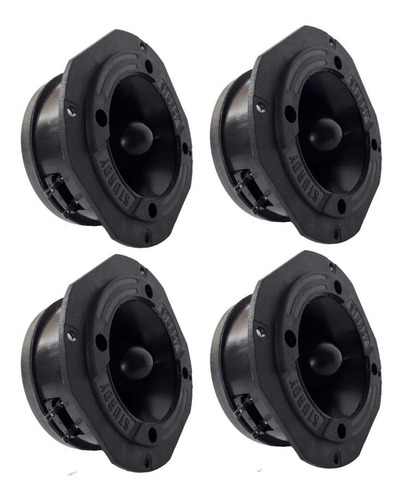 Kit C/4 Tweeter Trio 120wrms 8 Ohms Super Twitter