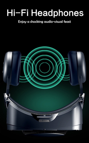 Vrg Pro 3d Vr Gafas Auriculares Incorporados Con Controlador