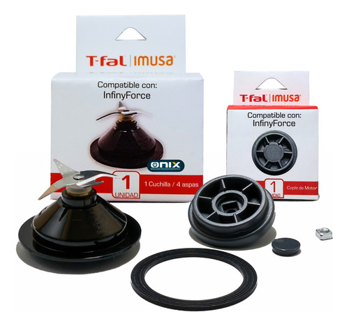 Aspa Cuchilla Para Licuadora T-fal + Cople Original + Tuerca