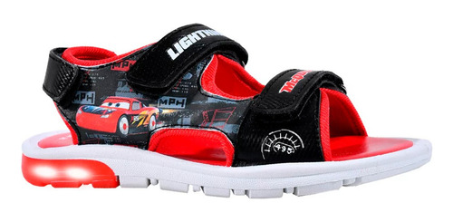 Sandalias Footy Cars Mcqueen Con Luz Al Pisar Nene