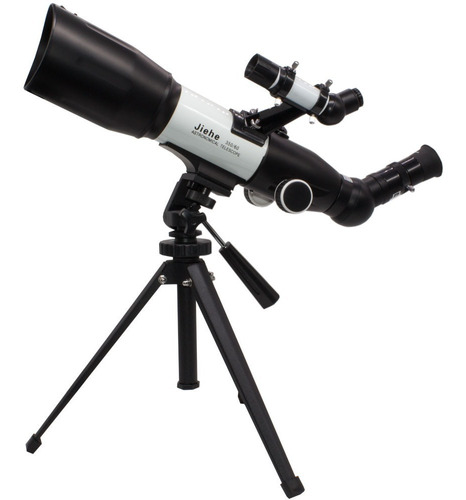 Telescopio Astronomico Terrestre Refrator Profissional Alumínio Aumento 350x Lente Vidro 60mm Inclui Lente Barlow K9 K25