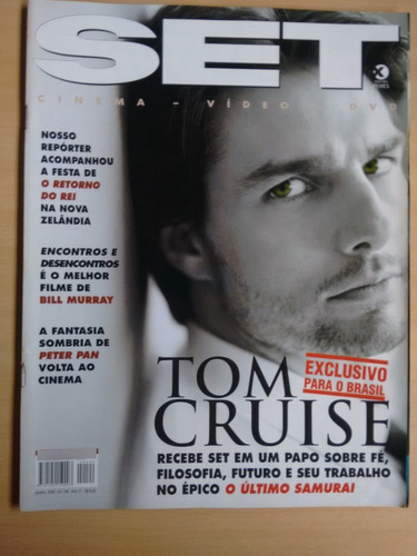 Revista Set 199 Tom Cruise Peter Pan Bill Murray 778t