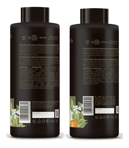 Inoar Coleção Blends Sh + Cond 800ml Vitaminas Antioxidantes