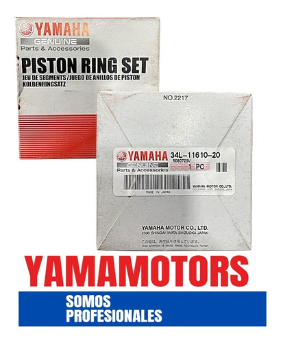 Anillos Yamaha Xt-600 0.50mm Original Yamaha                