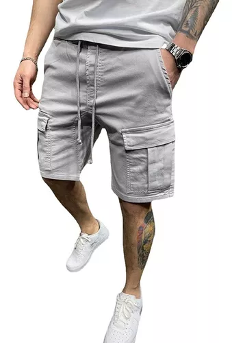 Bermuda Cargo Hombre Casualvarios Bolsillos