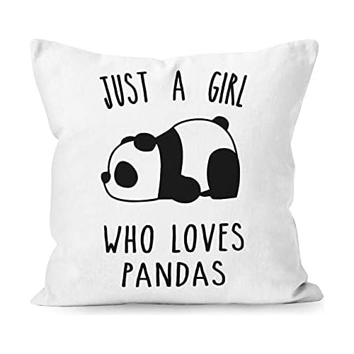Funda De Cojín  Solo Una Chica Que Le Encantan Pandas ...