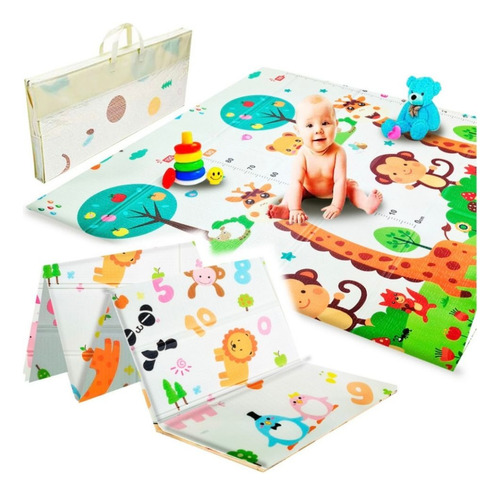 Alfombra Antigolpe Plegable Colchoneta Infantil Reversible